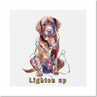 Lighten up Chocolate Labrador Posters and Art